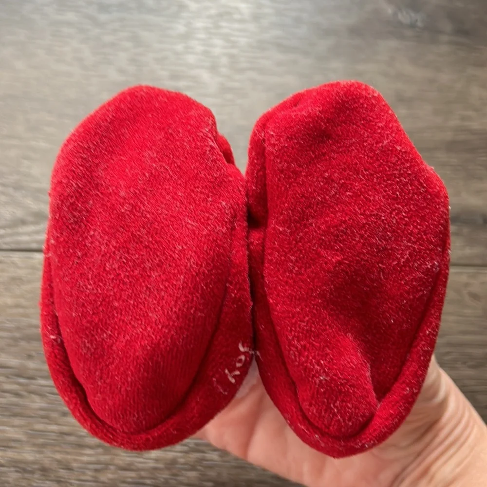 Baby Christmas Booties Sz 0-6M